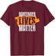 Bartender Lives Matter Barkeeper T-Shirt - T-Shirt | Maroon