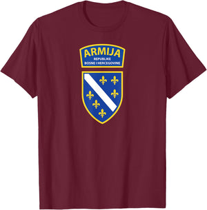Bih Armija - Bosnian Army T-Shirt - T-Shirt | Maroon