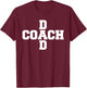Criss-Cross Coach Dad T-Shirt - T-Shirt | Maroon