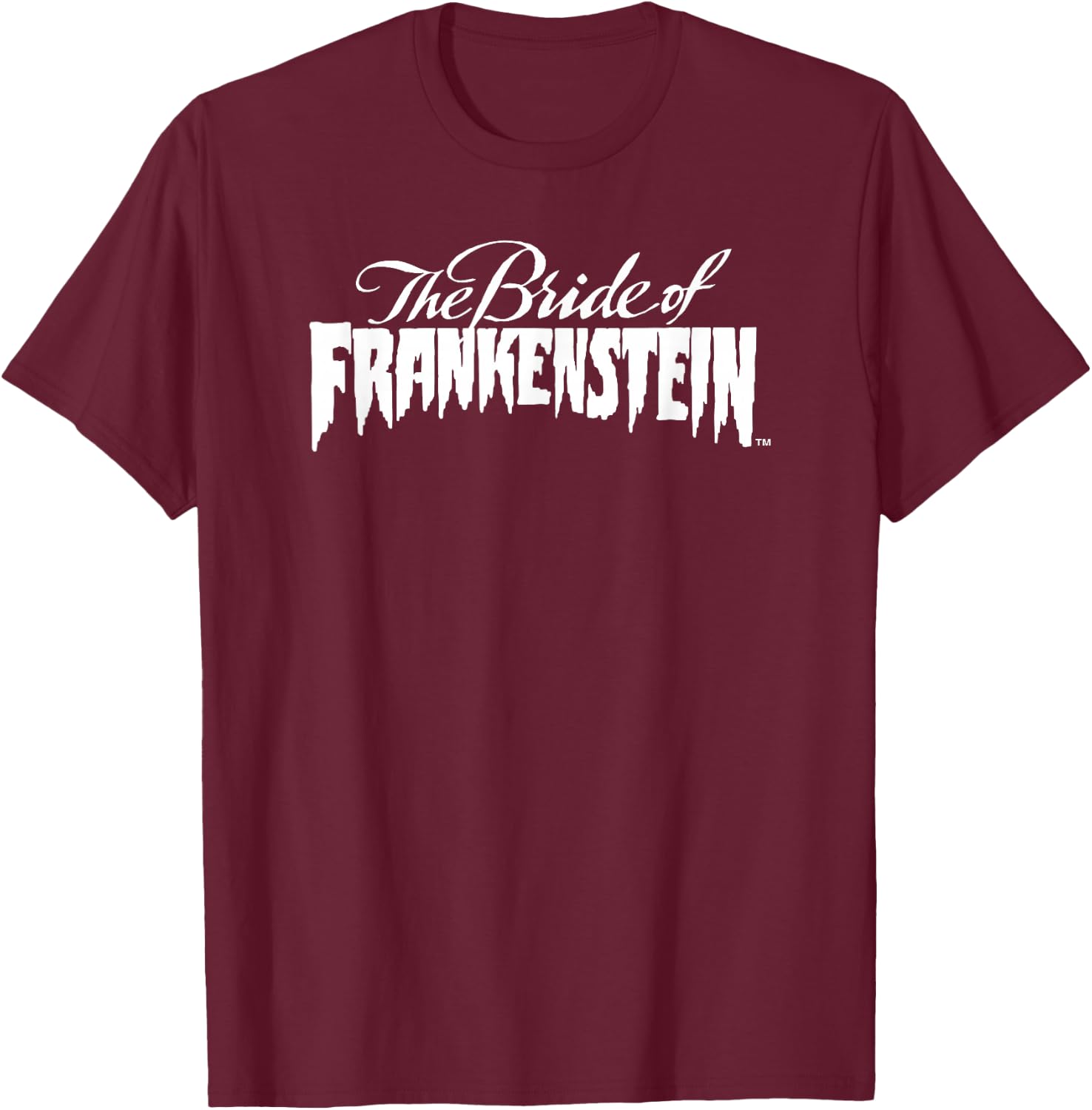 The Bride of Frankenstein Original T-Shirt - T-Shirt | Maroon