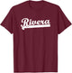 Rivera Family Reunion Team Sports Surname Last Name T-Shirt - T-Shirt | Maroon