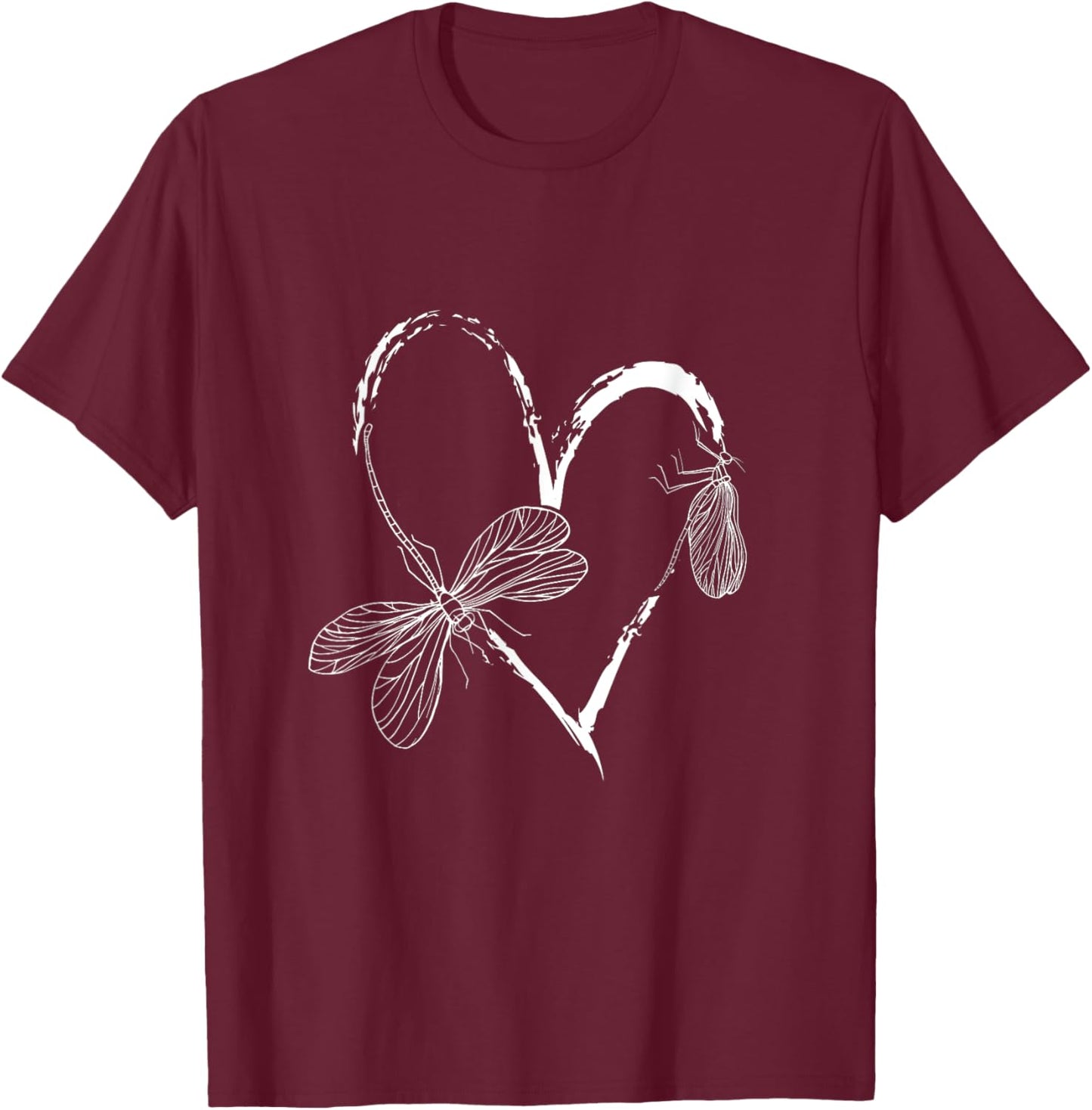 Insect Lover Entomologist Women Gift Dragonfly T-Shirt - T-Shirt | Maroon