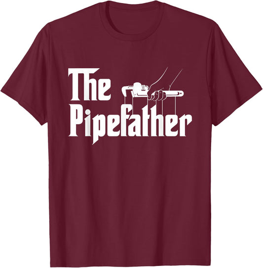 The Pipefather - Pipefitter Pipe Fitter Plumber Plumbing T-Shirt - T-Shirt | Maroon
