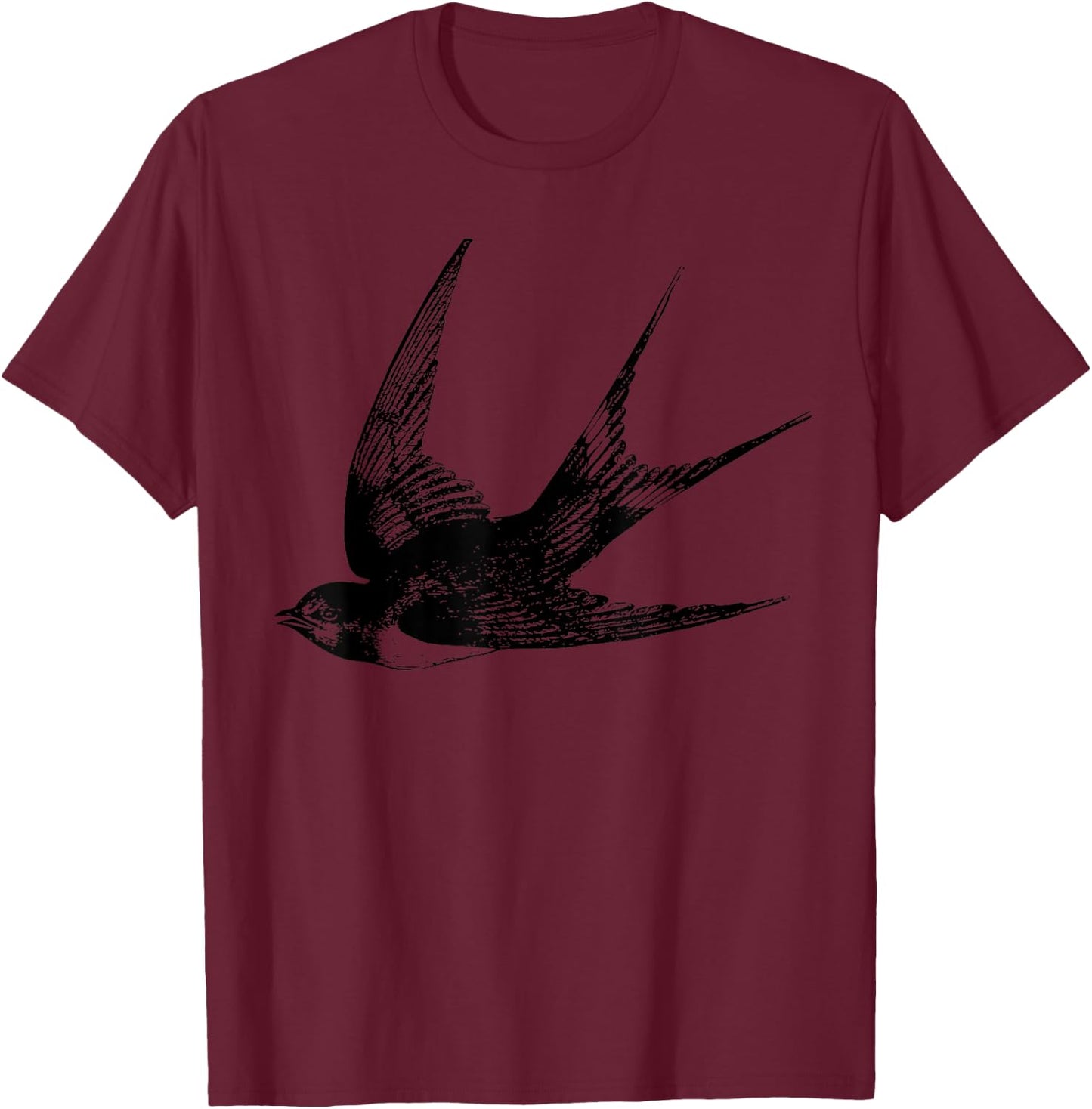 Barn Swallow Swallow Bird Shirt T-Shirt - T-Shirt | Maroon