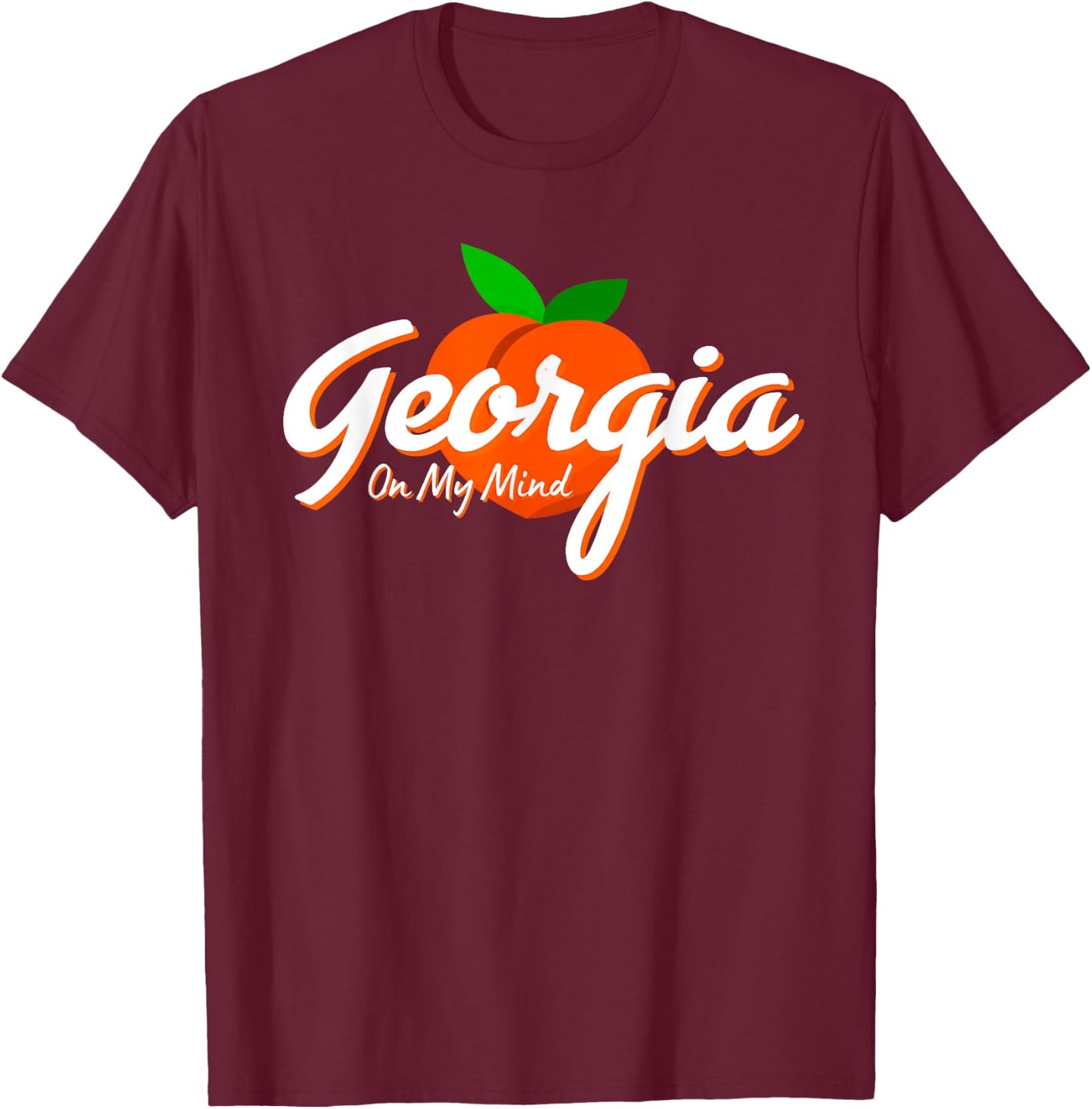 State of Georgia On My Mind Souvenir T-Shirt - T-Shirt | Maroon