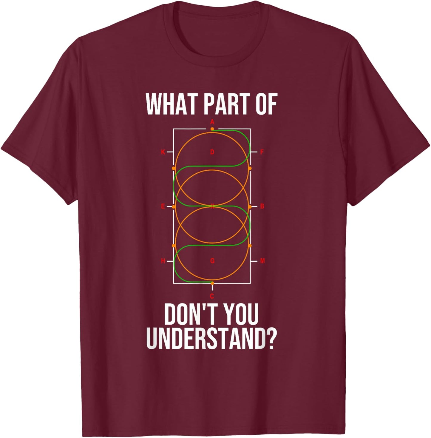 Cool Dressage Design Women Equestrian Eventing Sport T-Shirt - T-Shirt | Maroon