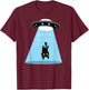 Alien cat abduction Women Kids T-Shirt - T-Shirt | Maroon