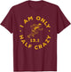 I Am Only Half Crazy 13.1 Funny Marathon Running Runner T-Shirt - T-Shirt | Maroon