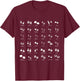 Animal Tracks Footprints Paws Nature Explorer Animals Lover T-Shirt - T-Shirt | Maroon