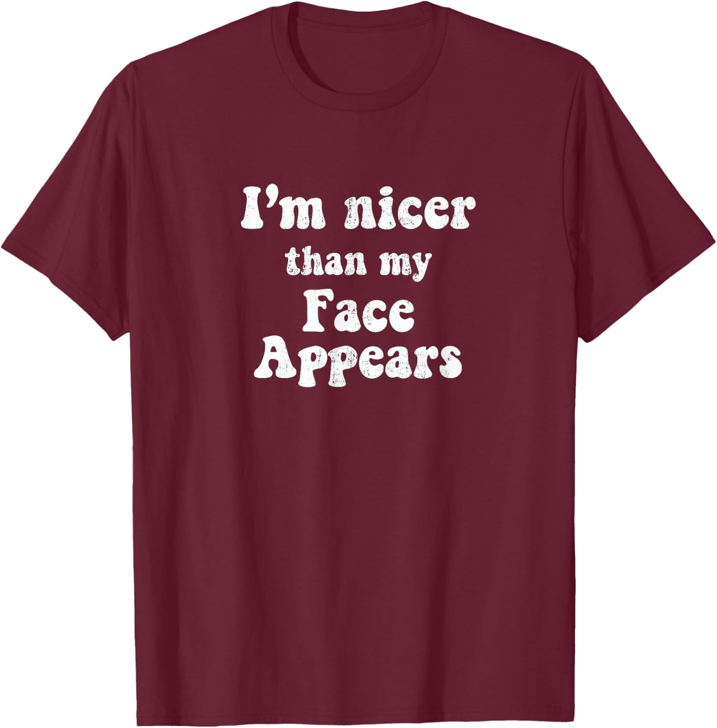 Women's Funny Workout, RBF, Nice Face T-Shirt - T-Shirt | Maroon