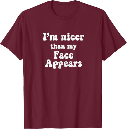 Women's Funny Workout, RBF, Nice Face T-Shirt - T-Shirt | Maroon