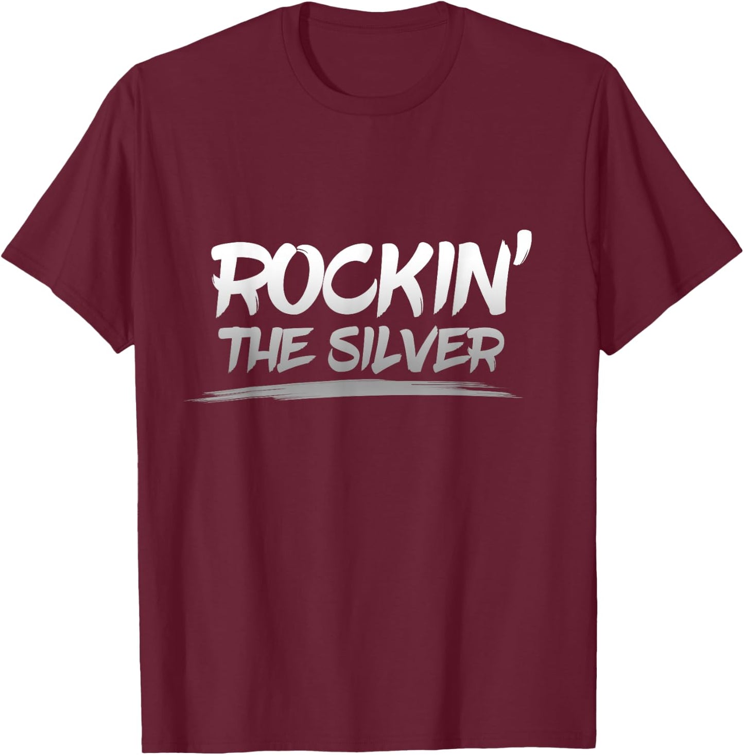 Silver Grey Hair Gifts for Baby Boomer, Grey Scalp, Fox T-Shirt - T-Shirt | Maroon