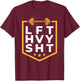 Funny Lift Heavy Shit Barbell Weightlifting T-Shirt - T-Shirt | Maroon