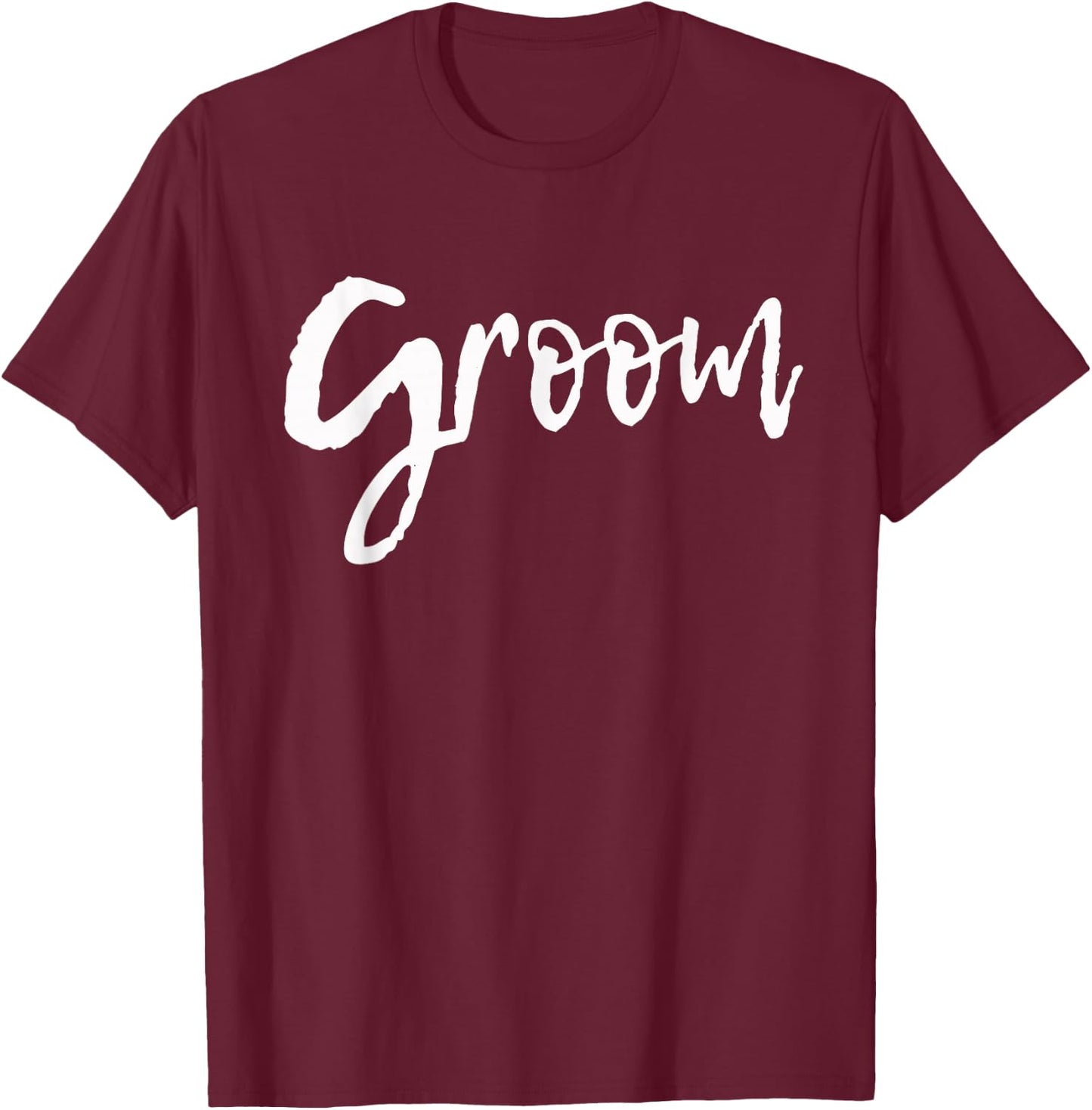 Matching Groom for Bride and Groom T-Shirt - T-Shirt | Maroon
