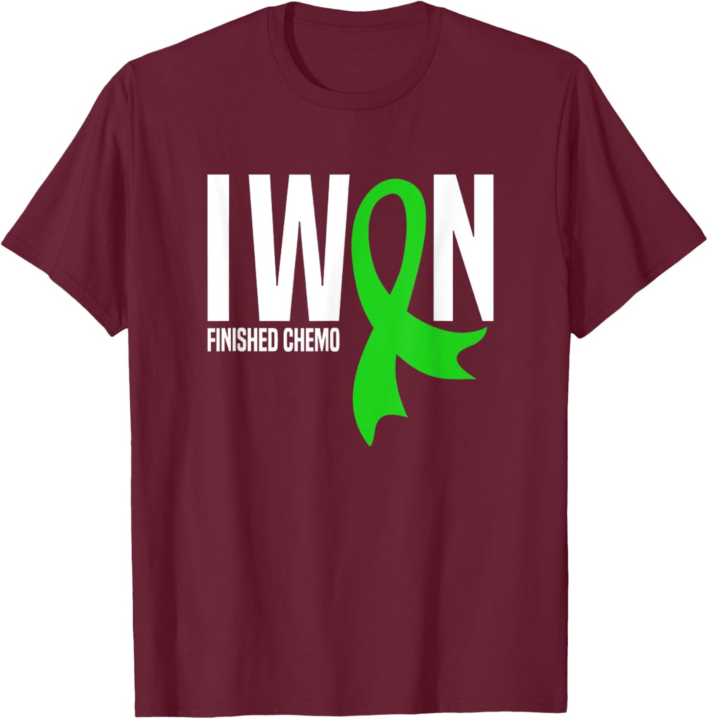 I Won Finished Chemo Lymphoma Cancer Survivor T-Shirt - T-Shirt | Maroon