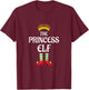 Princess Elf Family Matching Group Christmas T-Shirt - T-Shirt | Maroon