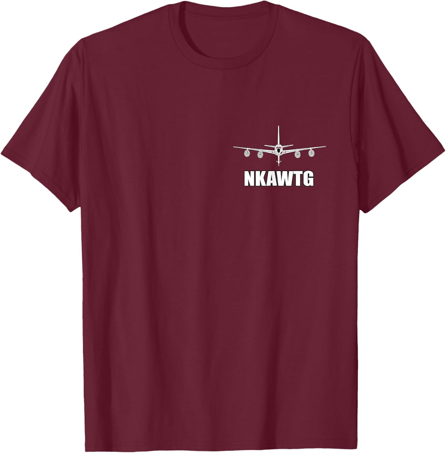 I'd Rather Be Passing Gas - KC135 Stratotanker NKAWTG Funny Aviation - Black - Adults - Short Sleeve - Pull On - Letter Print - Classic Fit - Cotton 65%, Polyester 35% T-Shirt - T-Shirt | Maroon