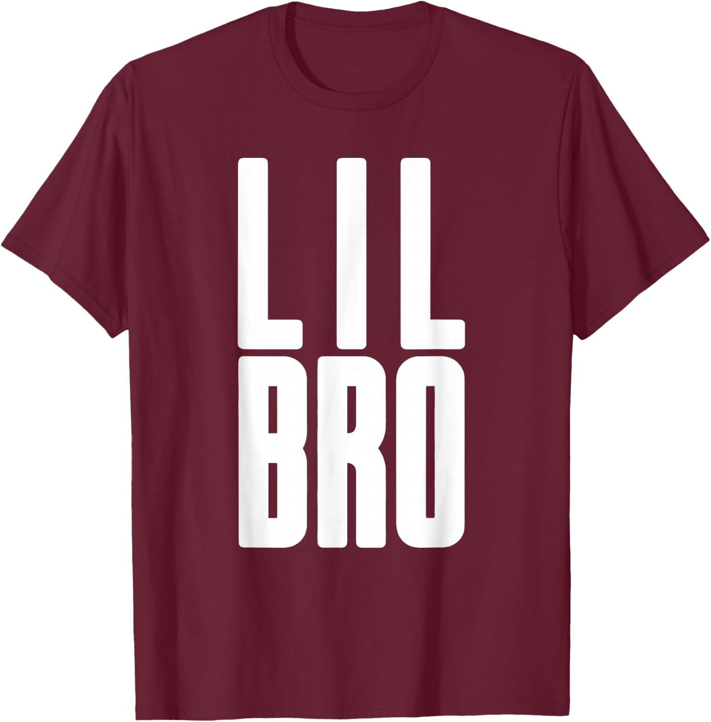 Lil Bro - Siblings Men Kids Adult Fraternity Little Brother T-Shirt - T-Shirt | Maroon