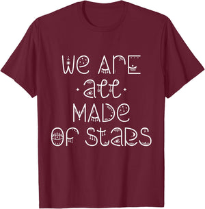 We are all made of stars Esoteric Moon Art T-Shirt - T-Shirt | Maroon