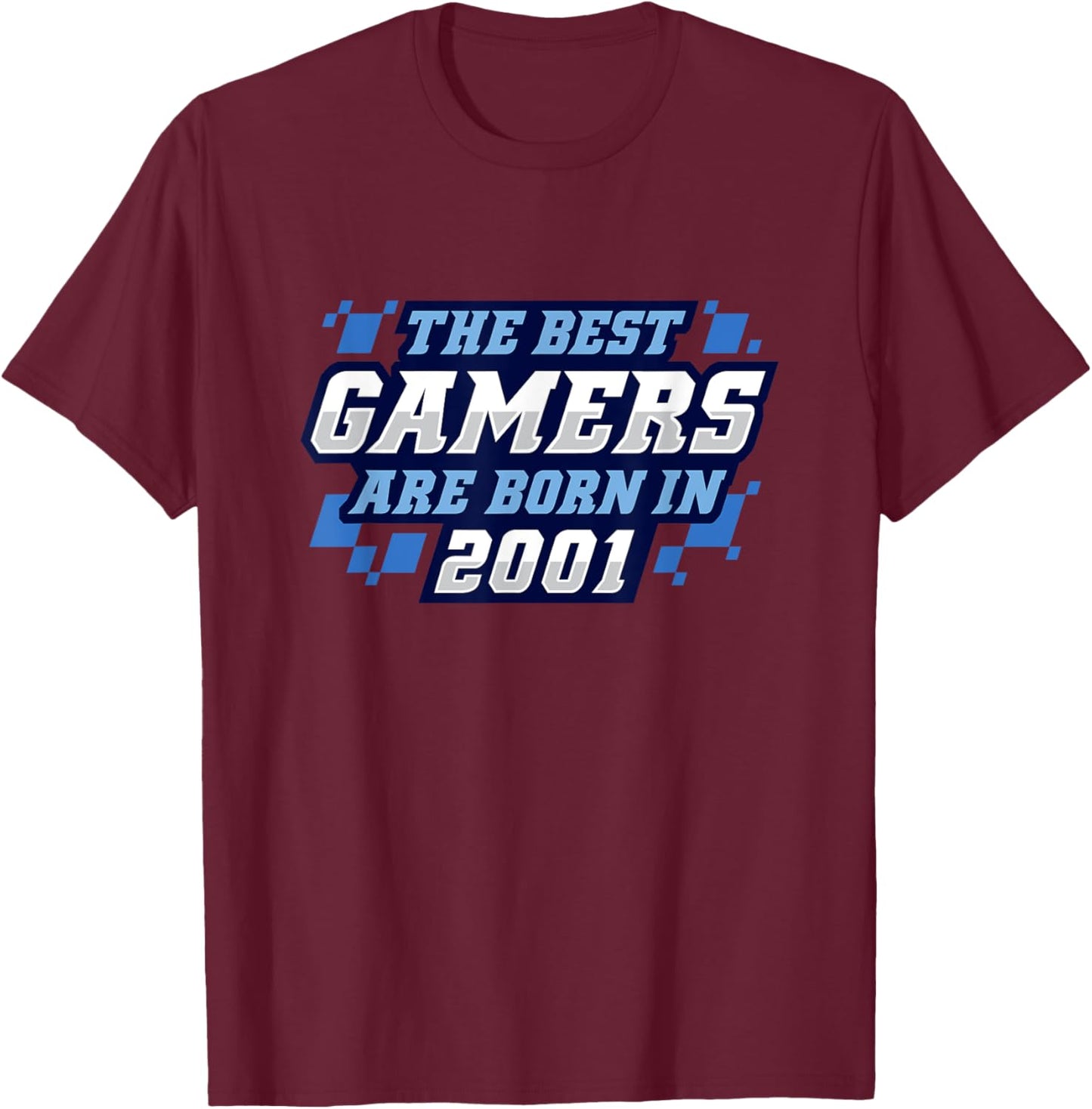 24 Year Old Video Gamer: Video Games 2001 24th Birthday T-Shirt - T-Shirt | Maroon