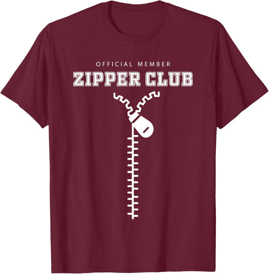 Official Member Zipper Club Heart Surgery T-Shirt - T-Shirt | Maroon