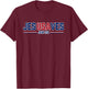 Jesus Saves USA - Christian Patriotic JesUSAves T-Shirt - T-Shirt | Maroon