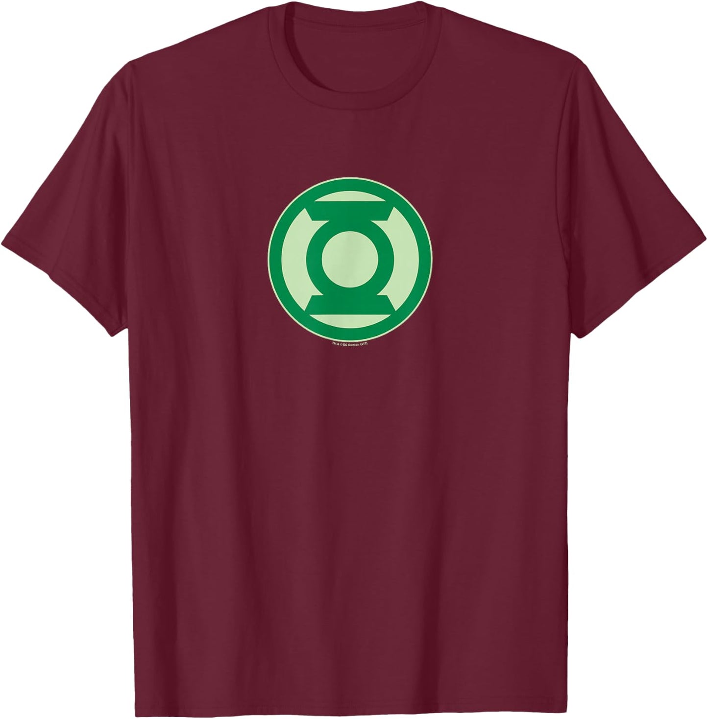 Green Lantern Green Symbol T Shirt T-Shirt - T-Shirt | Maroon