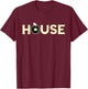 House DJ Dance Club Disc Jockey Turntable Musician T-Shirt - T-Shirt | Maroon