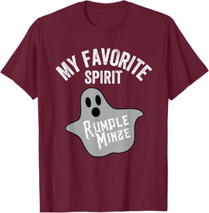 My Favorite Spirit Rumple Minze Funny Halloween Ghost T-Shirt - T-Shirt | Maroon