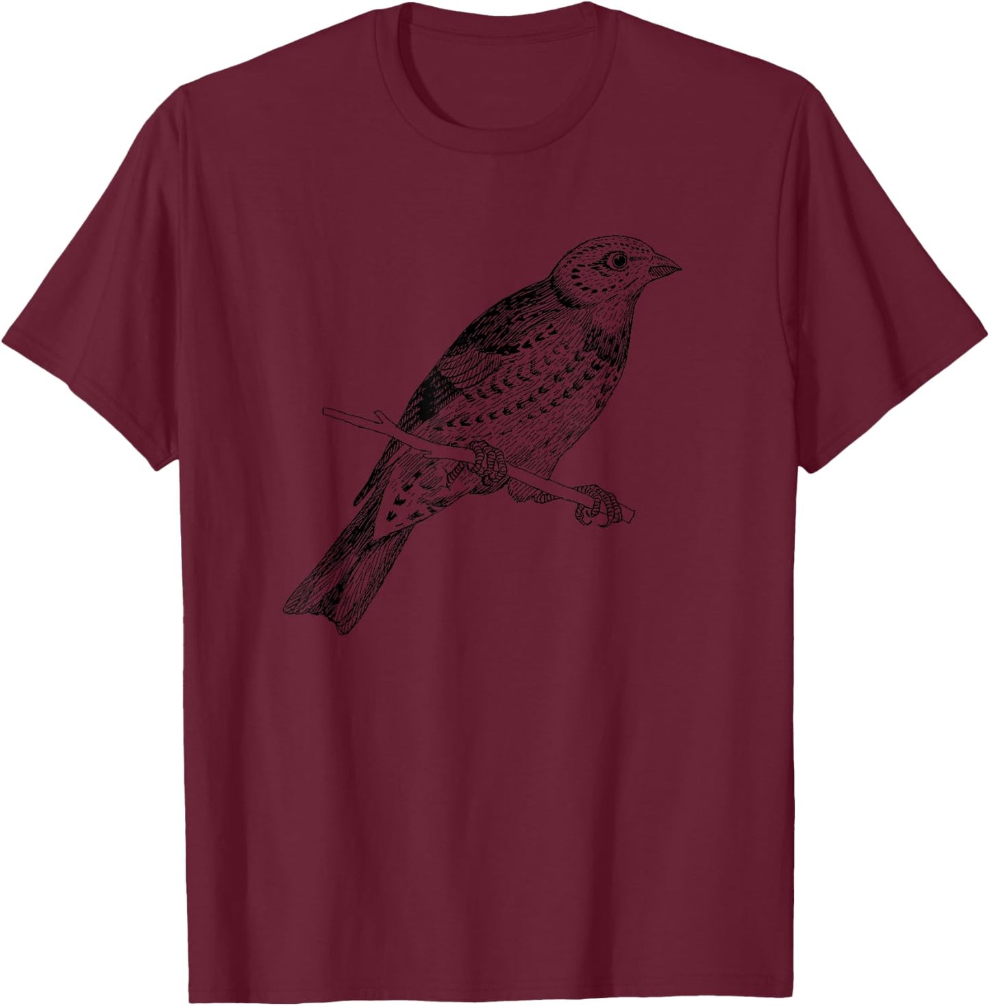 Yellowhammer Bird Birdwatcher T-Shirt - T-Shirt | Maroon