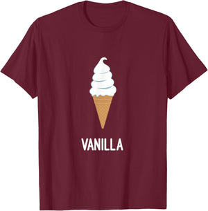 Love Vanilla Ice Cream T-Shirt - T-Shirt | Maroon