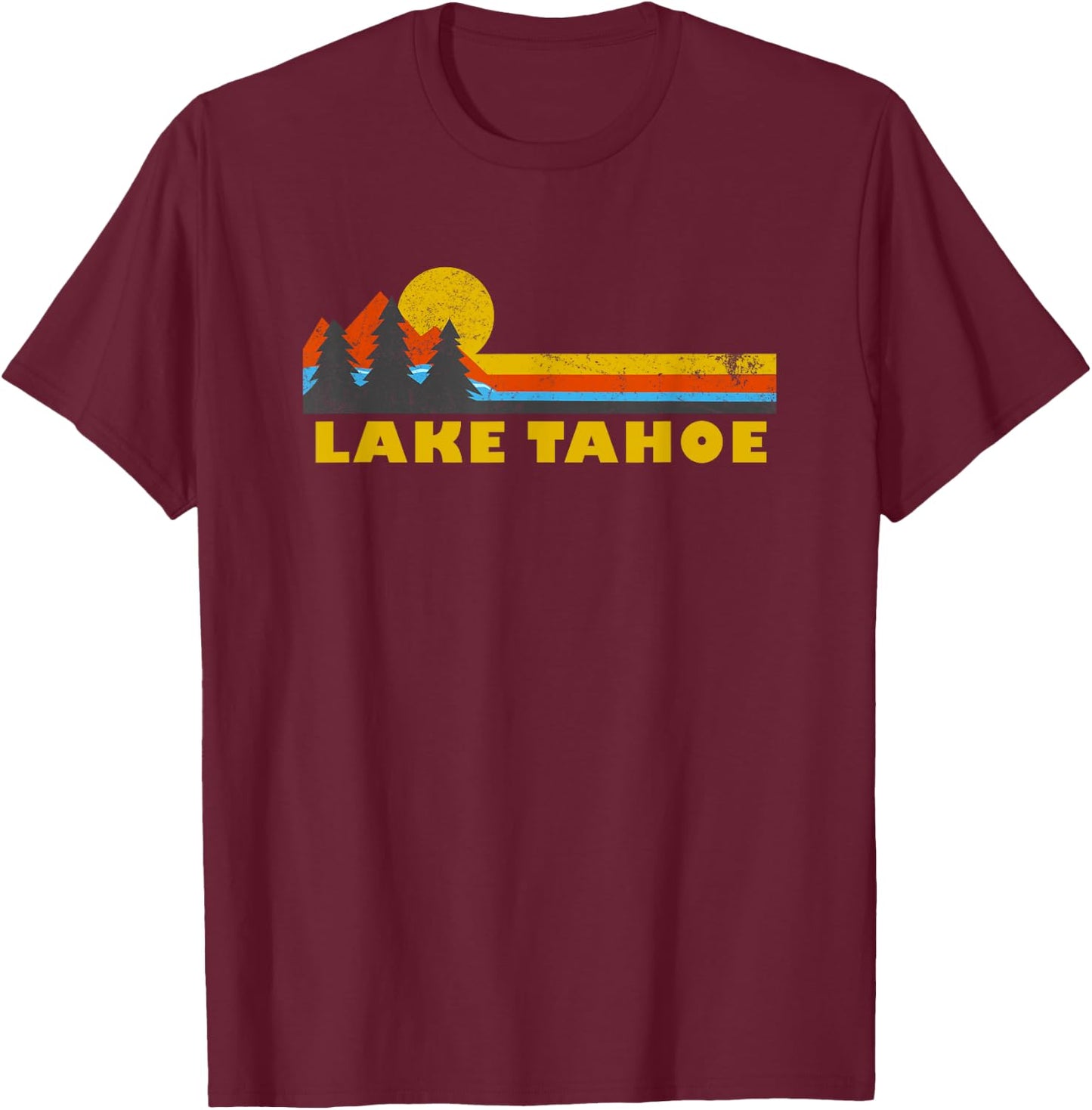 Vintage Lake Tahoe T-Shirt - T-Shirt | Maroon