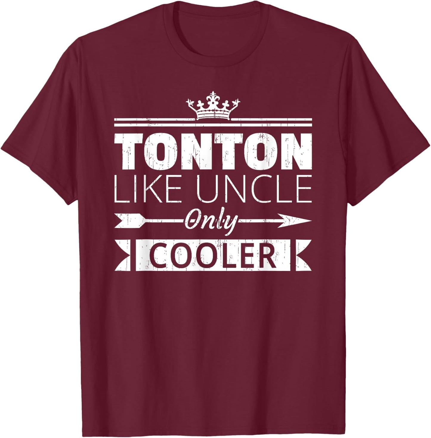Tonton Cooler Funny Haitian Uncle Father's Day T-Shirt - T-Shirt | Maroon