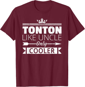 Tonton Cooler Funny Haitian Uncle Father's Day T-Shirt - T-Shirt | Maroon