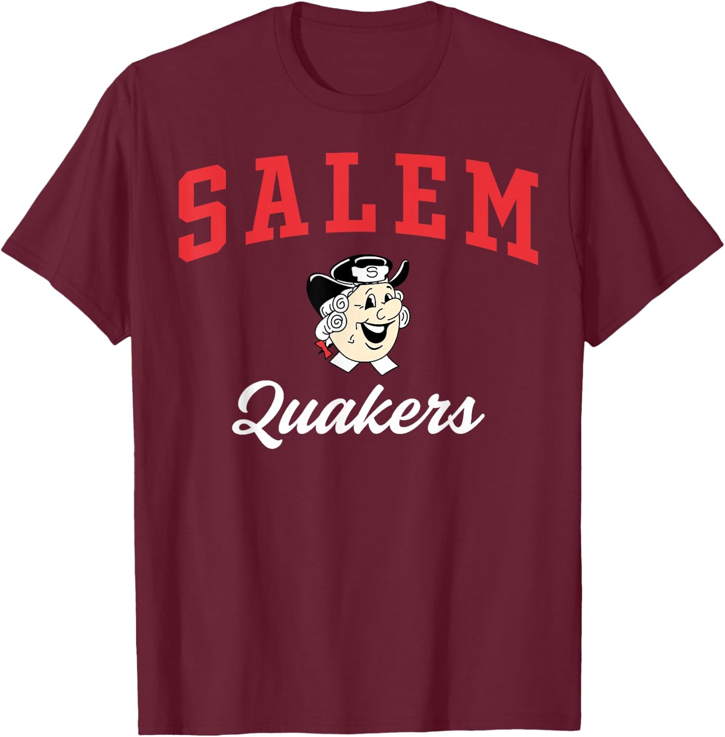 Salem High School Quakers C3 T-Shirt - T-Shirt | Maroon