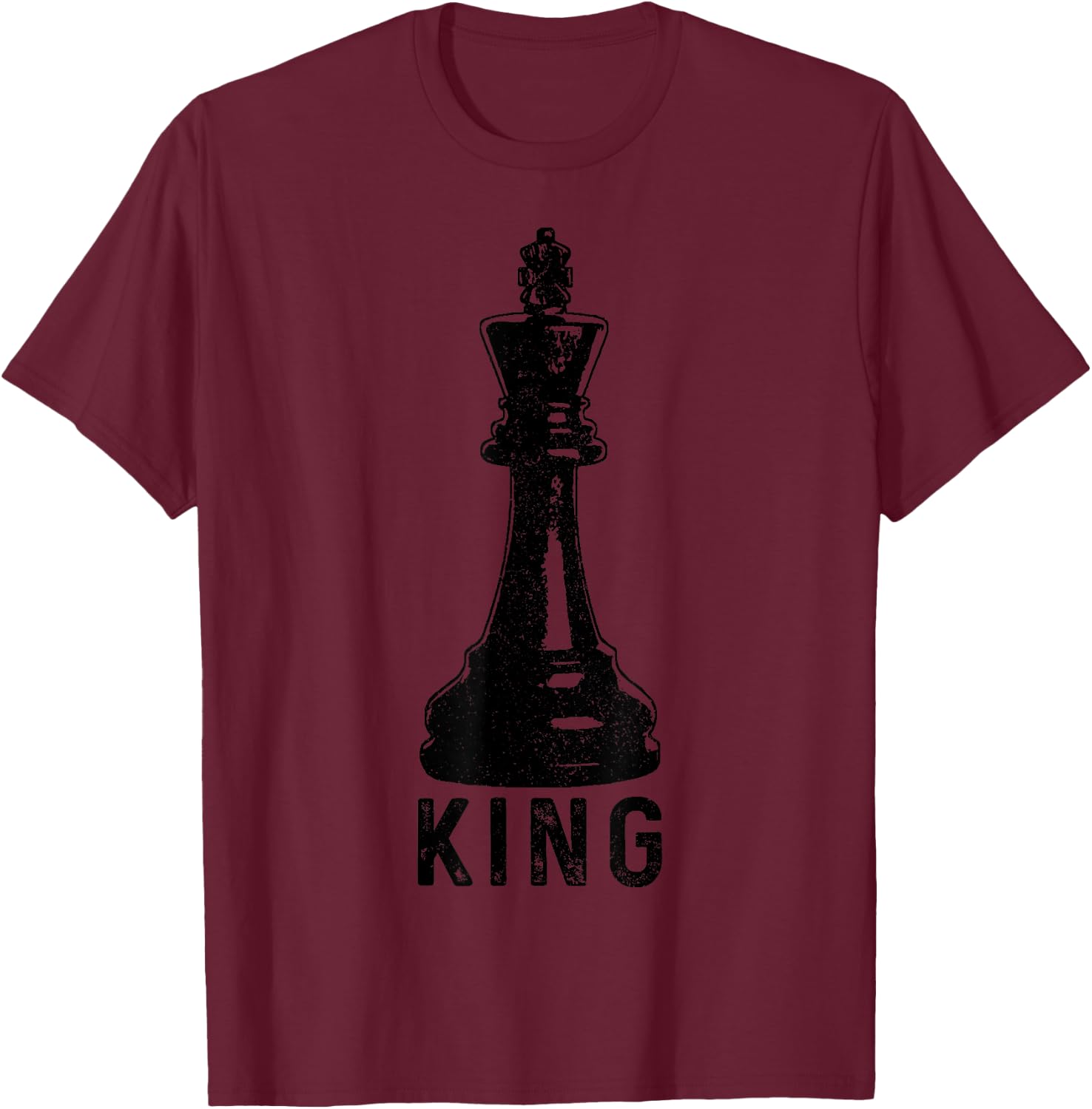 Chess Player King Vintage Halloween Costume Chess Master T-Shirt - T-Shirt | Maroon