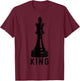 Chess Player King Vintage Halloween Costume Chess Master T-Shirt - T-Shirt | Maroon