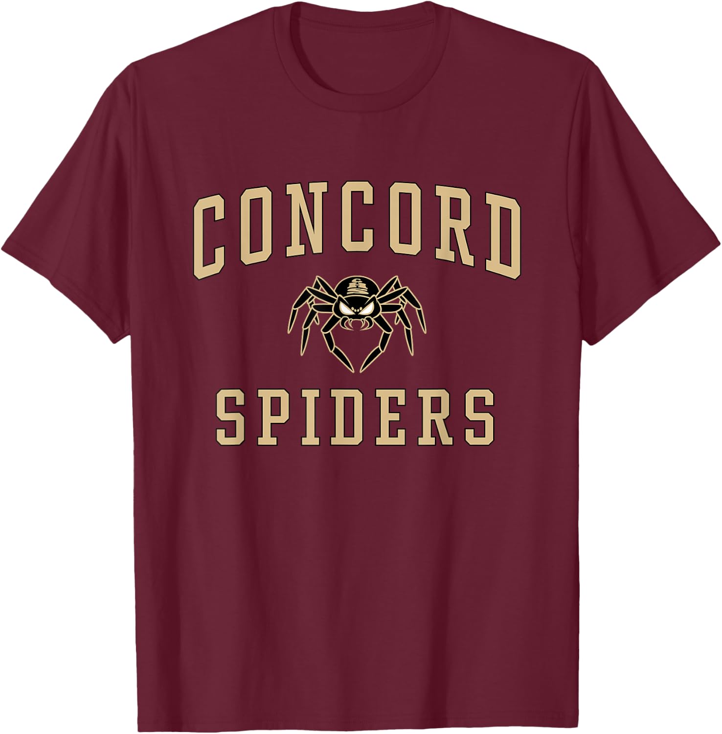 Concord High School Spiders C1 T-Shirt - T-Shirt | Maroon