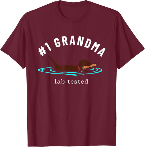 Lab Grandma Chocolate Labrador Retriever Dog Grandparent Women