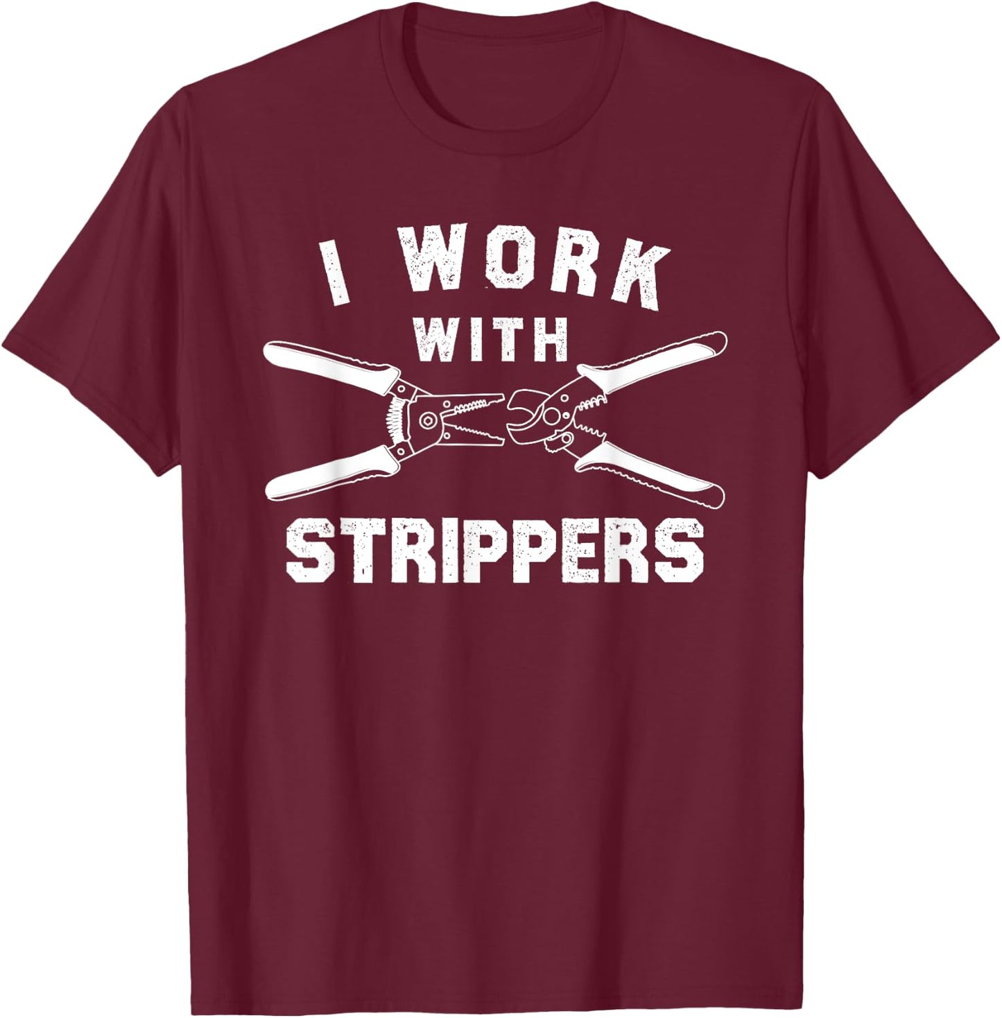 Funny Electrician Art Dad Electronics Engineer Humor T-Shirt - T-Shirt | Maroon