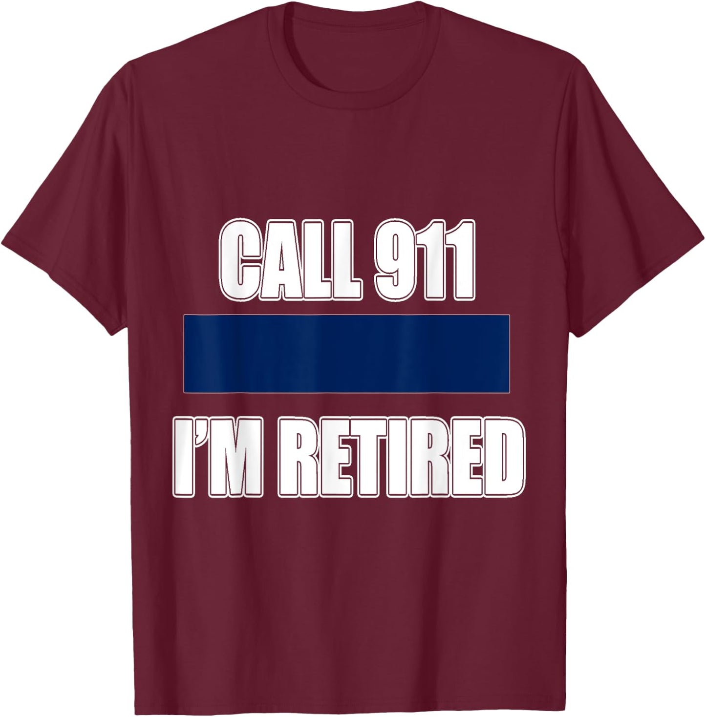 Retired Police Officer Retirement Gift Shirt Cop T-Shirt - T-Shirt | Maroon
