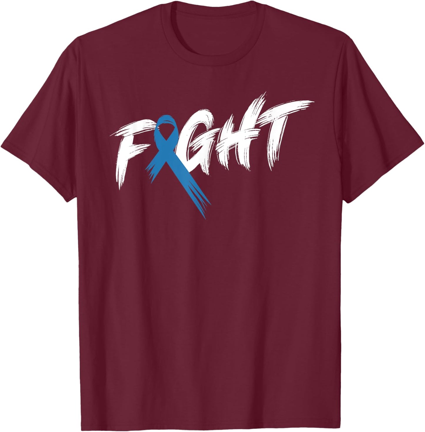 Diabetes Awareness Month Fight Vintage T1 T2 T-Shirt - T-Shirt | Maroon