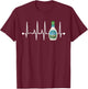 Ranch Dressing ECG Funny EKG Keto T-Shirt - T-Shirt | Maroon