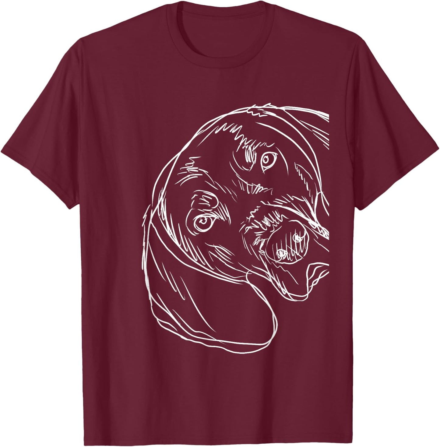 Funy Dog Bluetick Coonhound T-Shirt - T-Shirt | Maroon