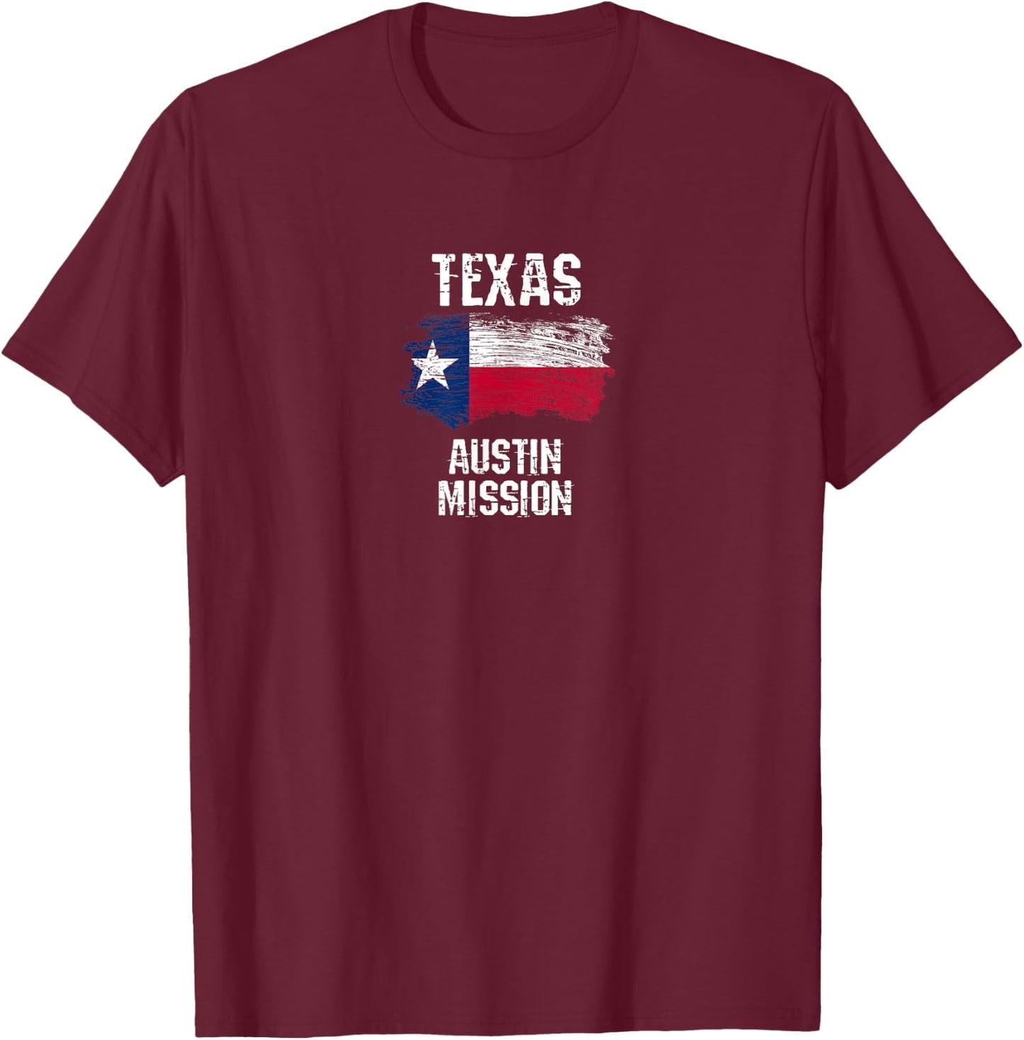 Texas Austin Mission T-Shirt - T-Shirt | Maroon