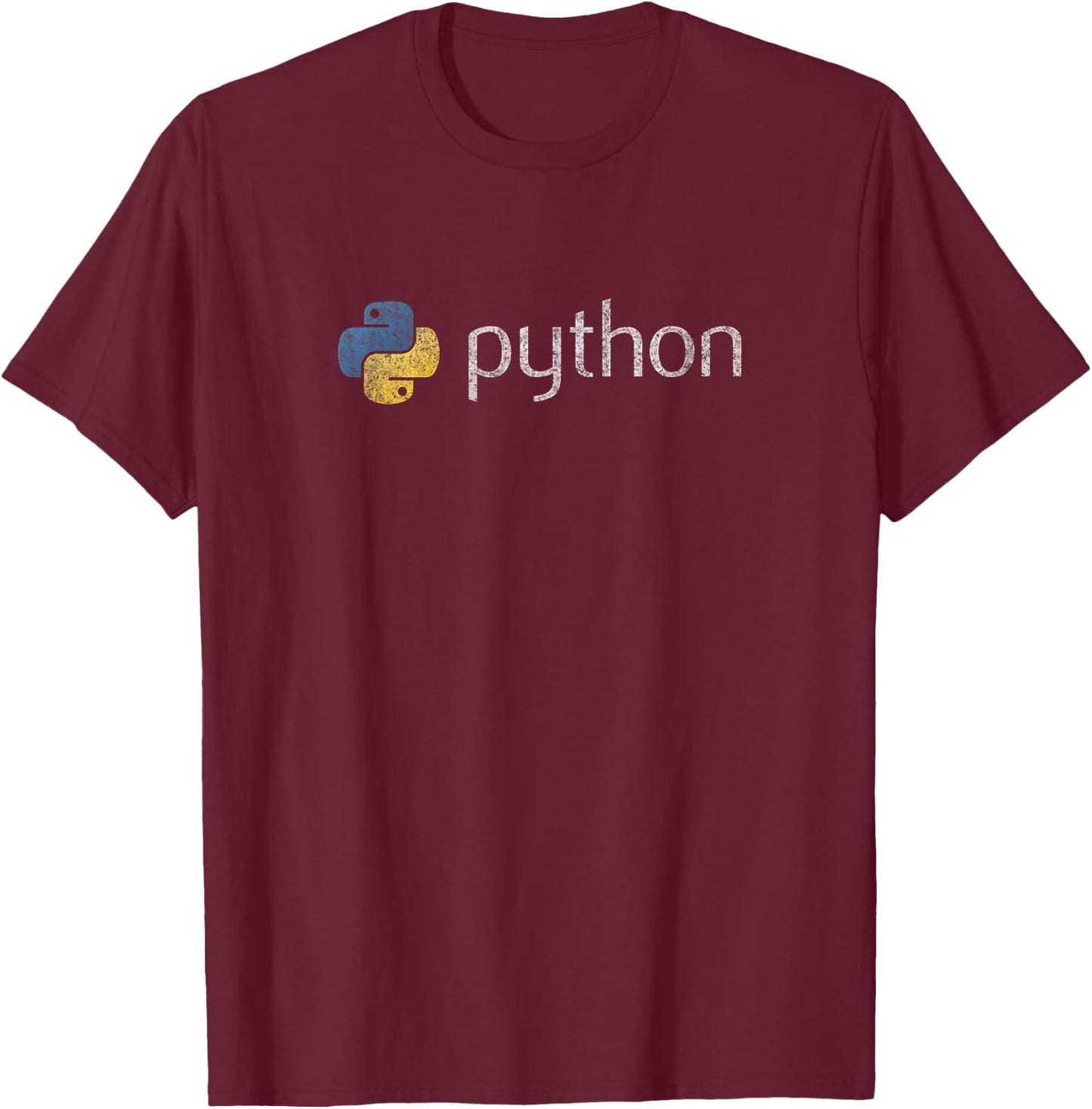 Python - Simple Syntax Programming Language for Developers T-Shirt - T-Shirt | Maroon