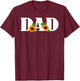 Daddy Spring Sunflowers DAD Funny Sunflower T-Shirt - T-Shirt | Maroon