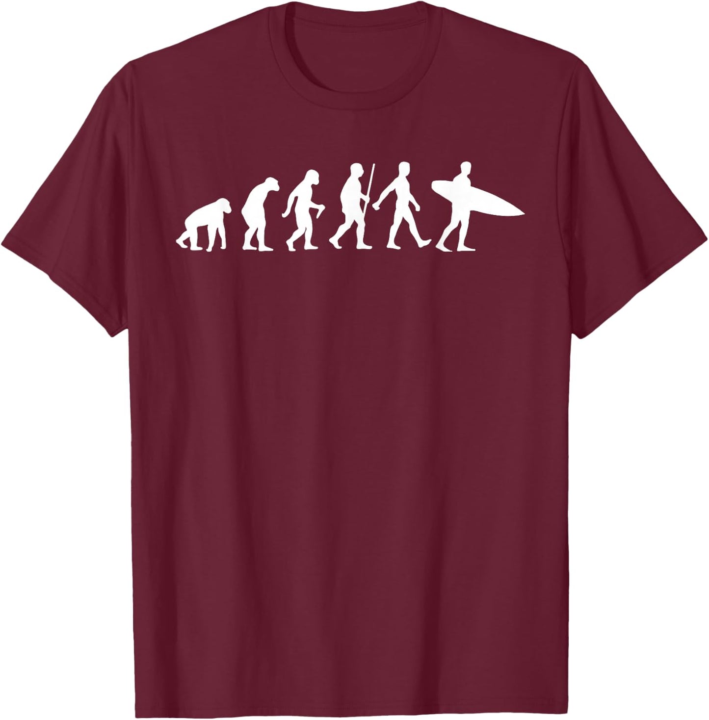 Funny Surfing Designs Women Surfboard Lovers Surf T-Shirt - T-Shirt | Maroon