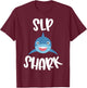 Pediatric Speech Therapy Cute SLP Shark Therapist T-Shirt - T-Shirt | Maroon