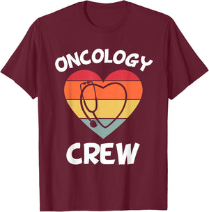 Oncology Nurse Appreciation Cancer Team Doctor Pediatric CNA T-Shirt - T-Shirt | Maroon
